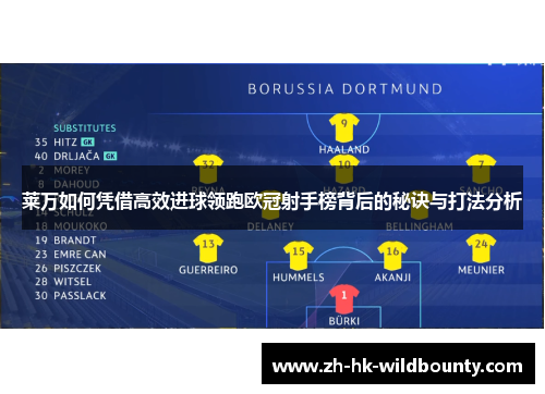 莱万如何凭借高效进球领跑欧冠射手榜背后的秘诀与打法分析