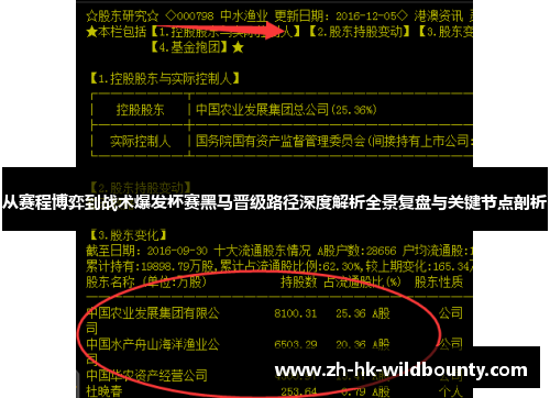 从赛程博弈到战术爆发杯赛黑马晋级路径深度解析全景复盘与关键节点剖析